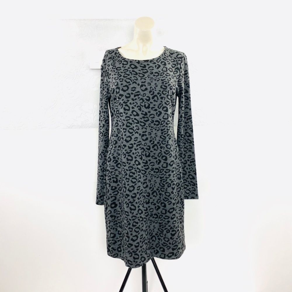 Banana Republic Animal Print Dress Sz 12